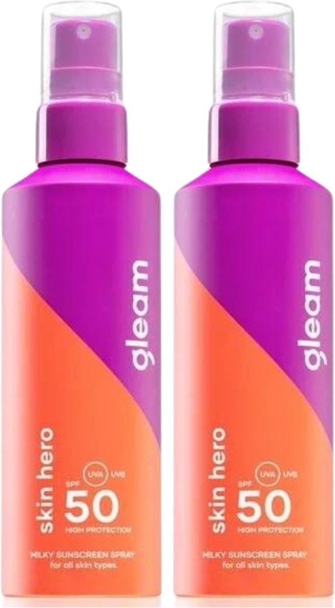 Goedkoopste Gleam - Zonnebrand Voordeelverpakking SPF50 - 2x200ml