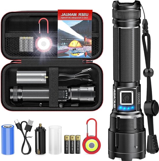 Wallfire Pols-ledlicht, waterdichte tactische zaklamp, oplaadbaar USB- polshorloge met kompas voor nachtlopen, outdoor-wandelen, kamperen Wallfire Pols-ledlicht, waterdichte tactische zaklamp, oplaadbaar USB- polshorloge met kompas voor nachtlopen, outdoor-wandelen, kamperen