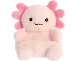Aurora Palm Pals Serie - Axolotl Knuffel - 13 cm - Roze - Zacht Materiaal