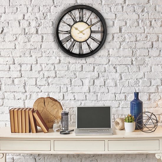 Digitale Klok Grote Slinger Wandklok Stille Eenvoudige Klassieke Luxe