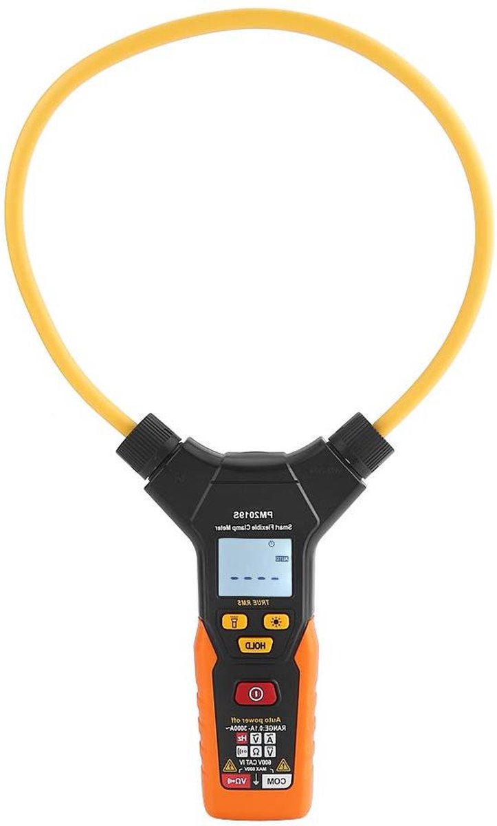 Handheld Digitale Flexibele Stroomtang 3000A AC-DC Stroom Spanning Weerstand Frequentie Multimeter - PEAKMETER PM2019A-PM2019S .