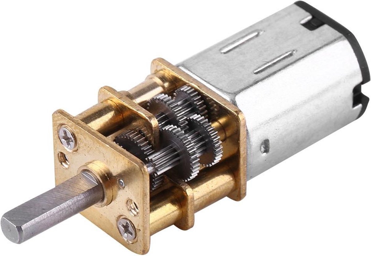 DC Motor High Torque Turbo met Overbrengingsmechanisme - 6V Elektrische Motor 15rpm - Sterke Motor voor Verschillende Toepassingen