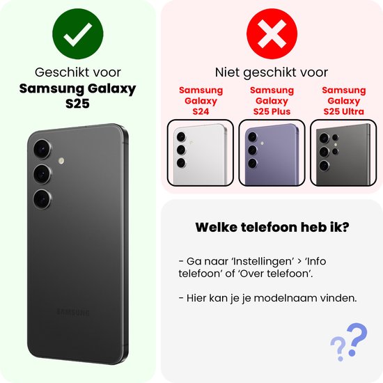 Coque de téléphone adaptée au Samsung Galaxy S25, non compatible avec S24, S25 Plus ou S25 Ultra.