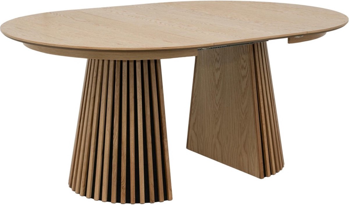 Giga Meubel Eettafel Svendborg - Uitschuifbaar Ø120-220cm - Naturel