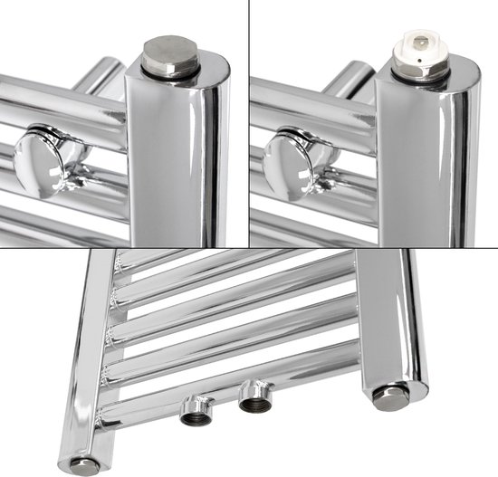 Belrad Handdoekradiator - middenaansluiting - 1600X600mm - 712Watt