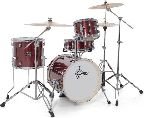 Gretsch Drums GE4S464RS Energy Street Kit Ruby Sparkle 4d. bebop shellset (incl. snaredrum)