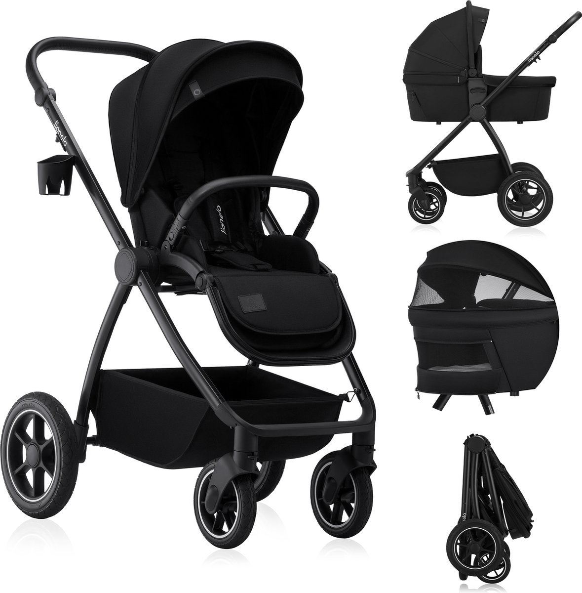Lionelo Meril 2in1 Kinderwagen met All-Terrain Wielen - Lionelo - €349,99