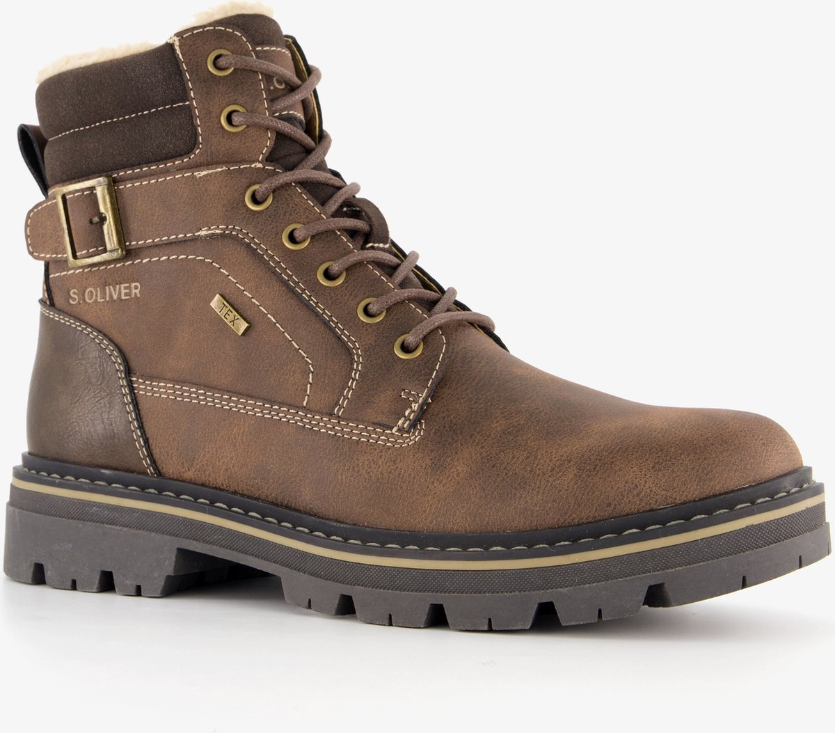S.Oliver heren veterboots bruin