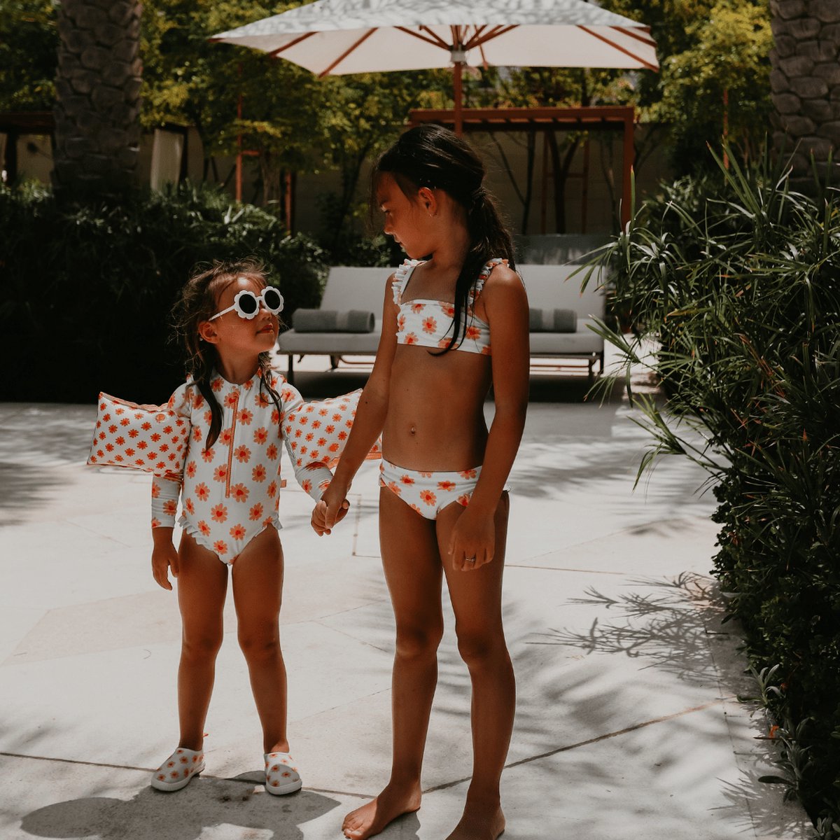 Swim Essentials UV Badpak Meisjes Met Lange Mouwen - Meerkleurig - Floral Love — afbeelding 7
