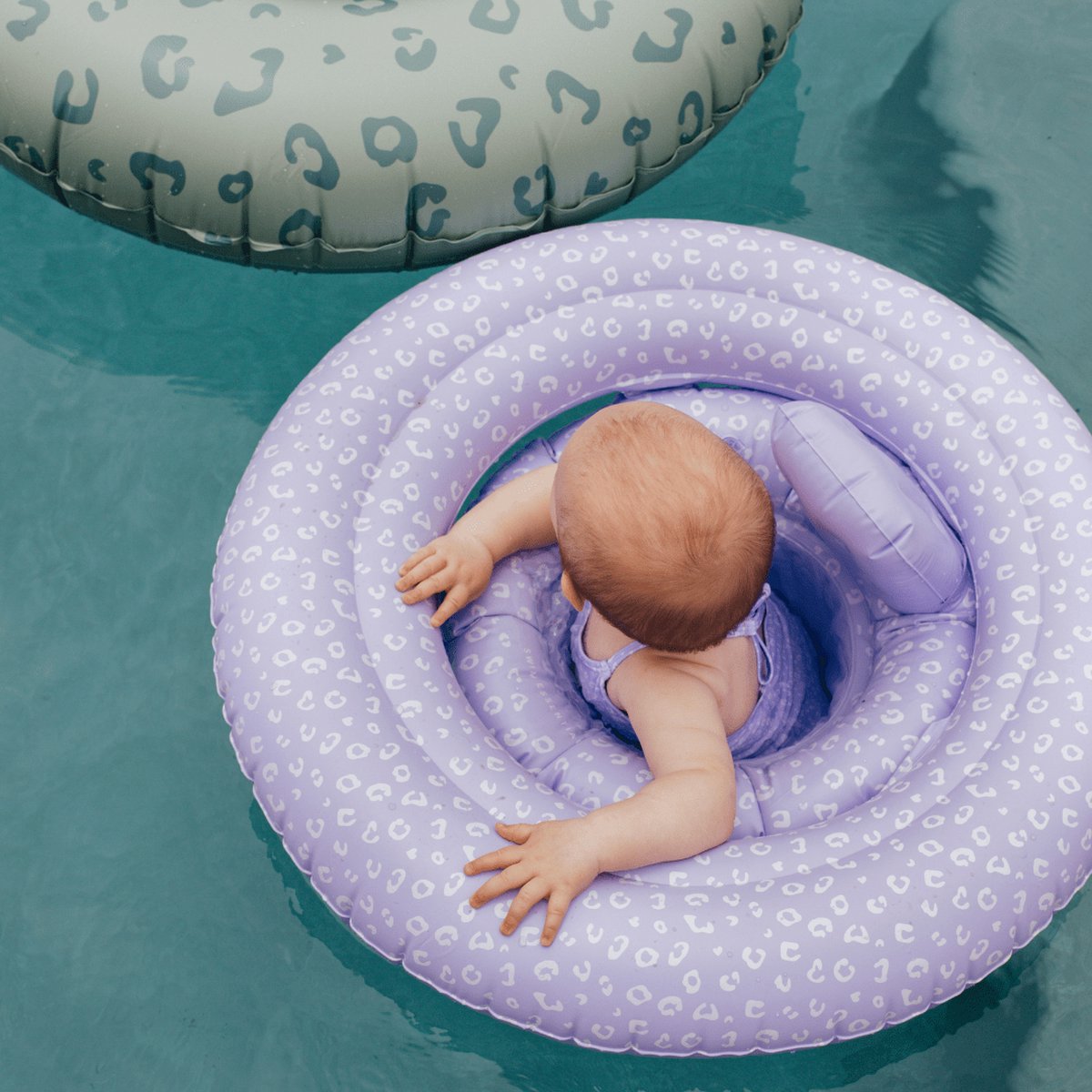Swim Essentials | Lila Panterprint Baby Float 0 — afbeelding 3