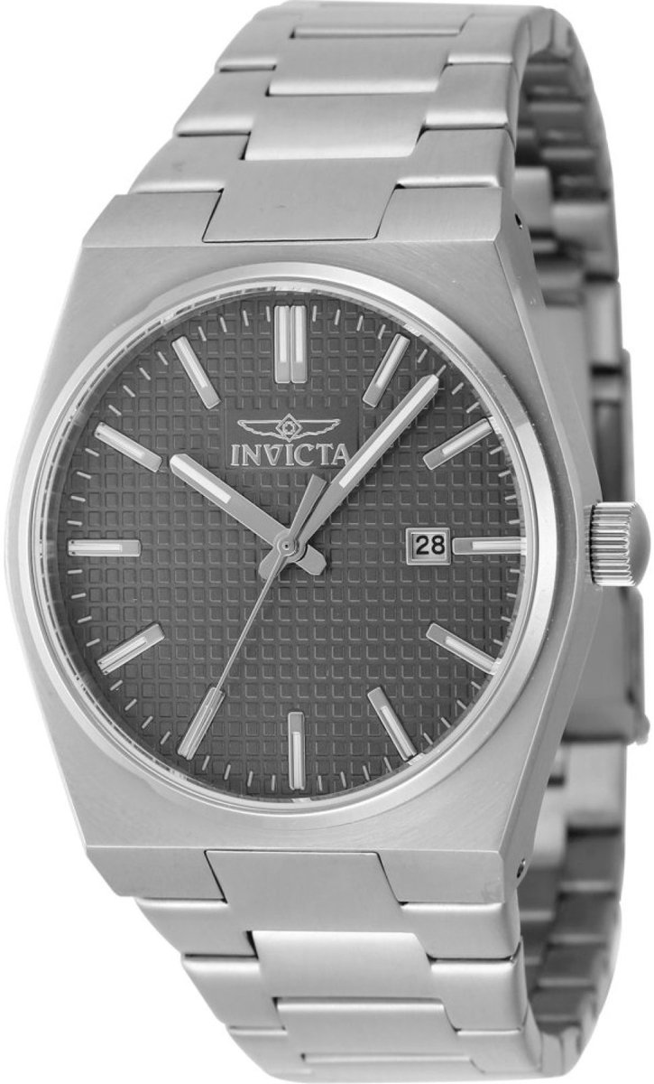 Invicta Speedway 48391 Heren Horloge - Waterdicht - Analoog - Quartz Uurwerk - Roestvrij Staal met grijze Wijzerplaat - 40mm