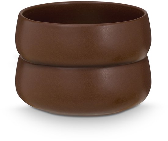 vtwonen - Bols - Bols pour le petit-déjeuner, le goûter et les tapas - Marron - Céramique - 16 cm - Set de 2