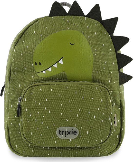 Trixie Rugzak - Mr. Dino - Schooltas Waterafstotend - Boekentas voor Kind - Voor Jongens en Meisjes - Geschikt als Gymtas - Groen