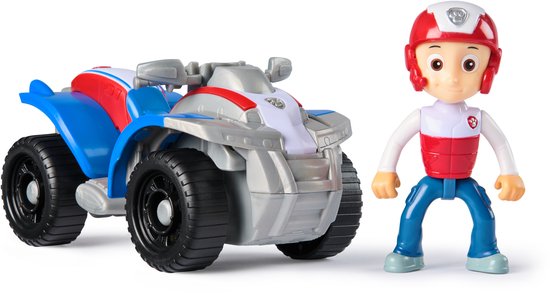 Ryder van PAW Patrol en zijn rode, witte en blauwe ATV.