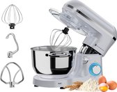 Bol.com KitchenBrothers Keukenmachine - 2000W - Keukenrobot - 62L - Mixer met Mengkom - Keukenmixer - Parelwit aanbieding