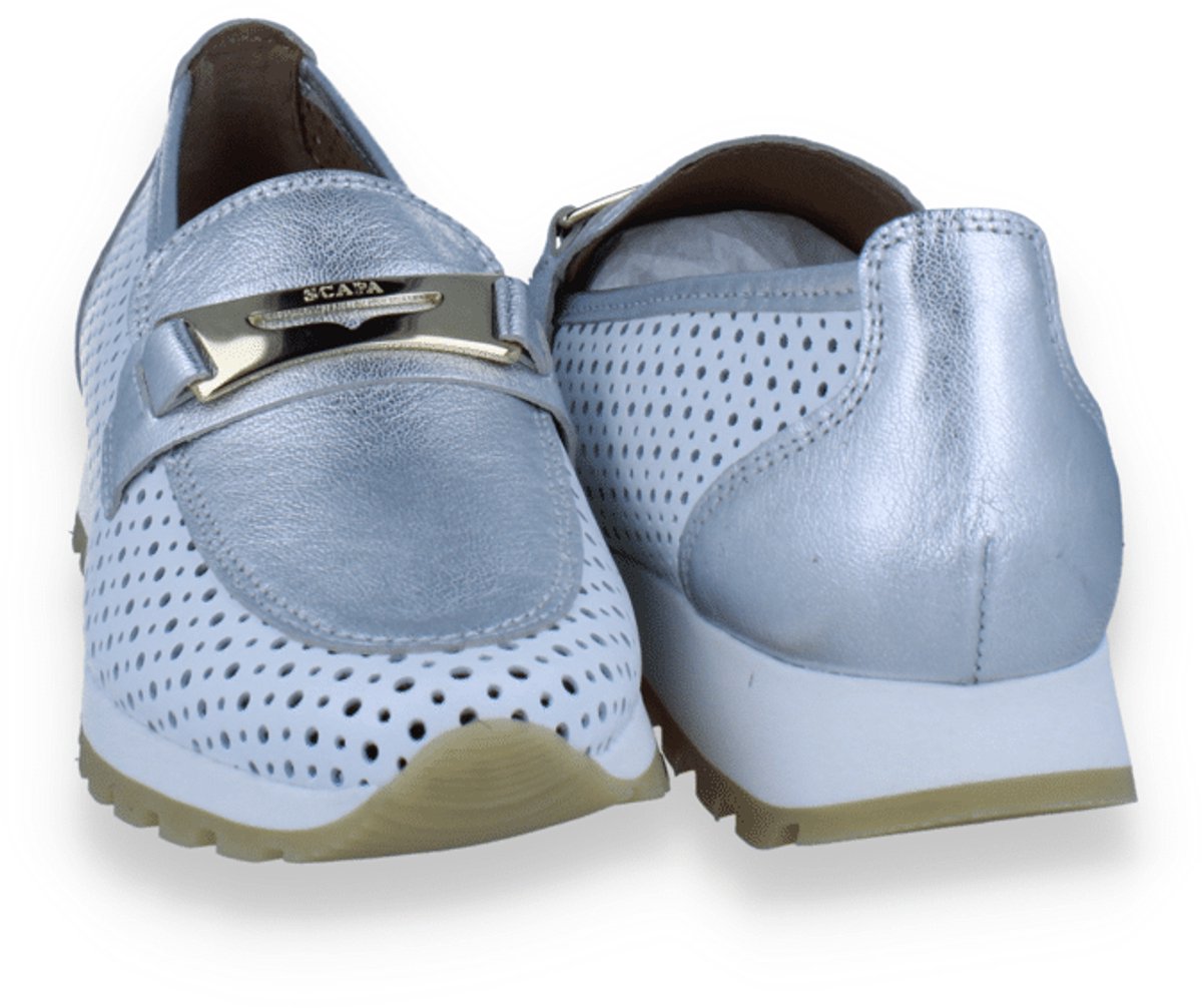 Scapa Dames Mocassin Wit/zilver | Maat: 37