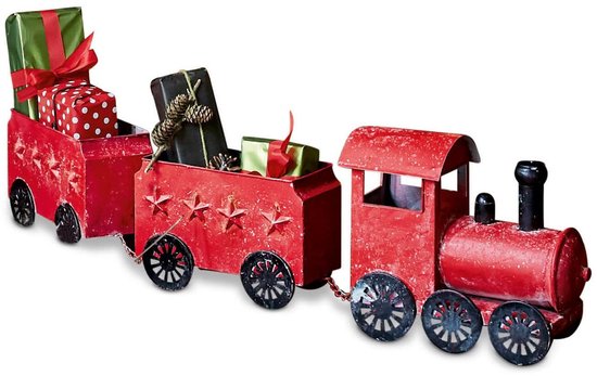 LOBERON Train décoratif Ayene rouge/noir