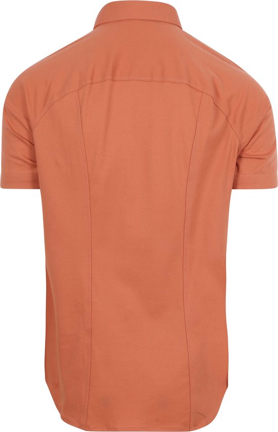 Desoto - Chemise Jersey Manches Courtes Oranje Peach - Homme - Taille S - Coupe Slim
