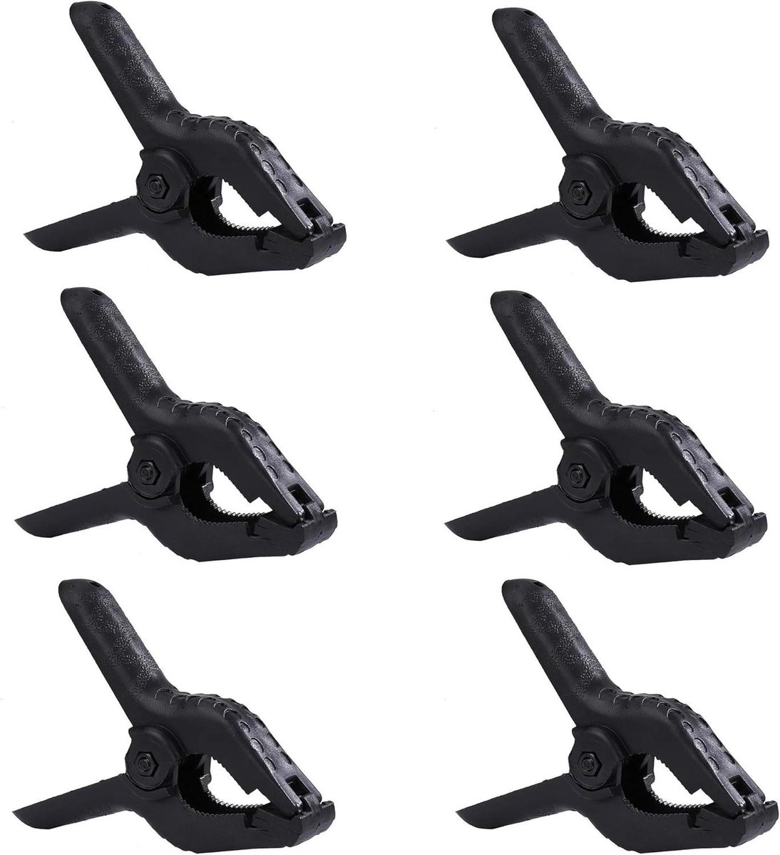 Nylon veerklemmen- plastic harde grip clips - 4 inch - doe-het-zelf projecten - fotostudio's - kunst ambachten - fotografie achtergrond - 6 Pack