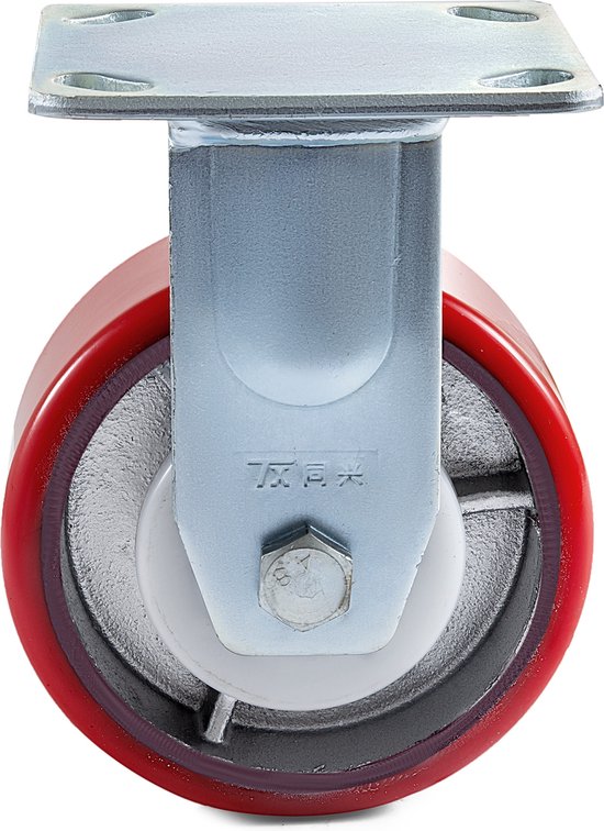 2 stuks hefwagenwielen rubberen wielen 200x50 mm, as 20 mm incl. kogellagers wielen wielen voor hefwagen reservewielen, max. belasting 1500 kg
