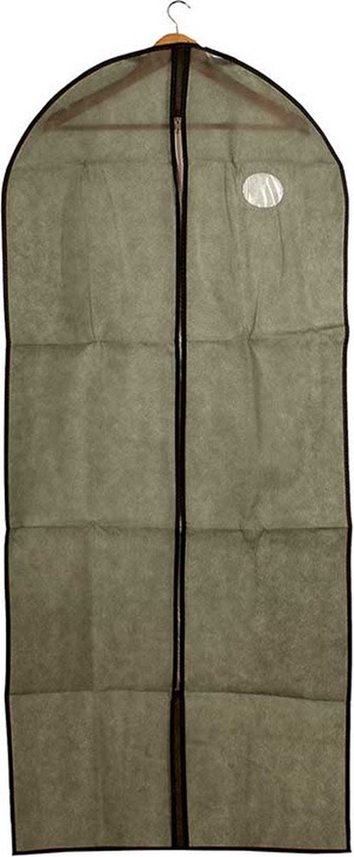 Kipit Kledinghoes - met kijkvenster - grijs - 60 x 137 cm - kledingzak - voor jurk of pak