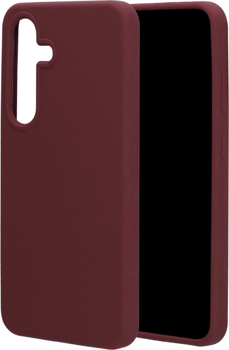 Mobiparts hoesje geschikt voor de Samsung Galaxy S25 - Siliconen - Paars Rood