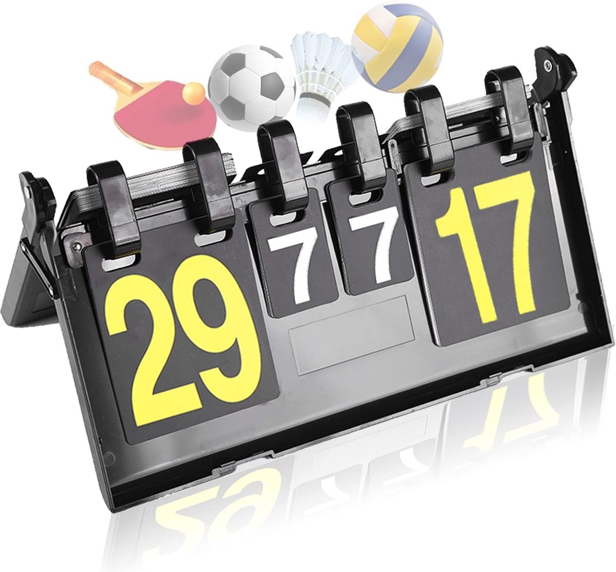 Goodivery ® Veelzijdige Draagbare 4-Cijferige Scorebord voor Sportcompetities en Spelletjes