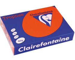 Clairefontaine Trophée Intens, gekleurd papier, A4, 80 g, 500 vel, kardinaal rood