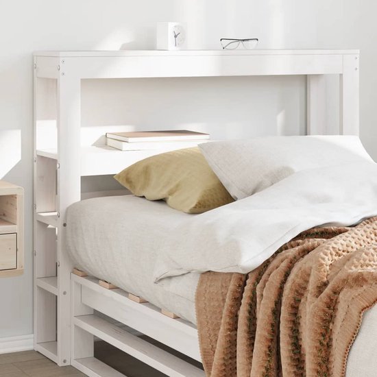 Bedhoofd Zeus 95 cm met opbergruimte Eiken, 2 deuren 9 vakken
