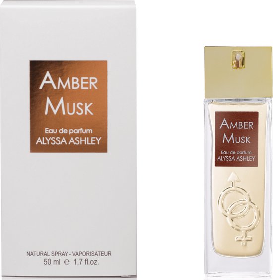 Alyssa Ashley Amber Musk - Eau de Parfum - Unisex - Warme en Sensuele Geur - 50ml