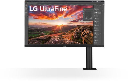 LG Ergo 32UN880K 32 Inch 4K UHD IPS Monitor USB-C 60W Ergonomische Draaibare Monitorarm 75Hz FreeSync