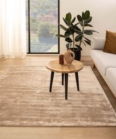 Tapis carré en viscose - Beige Pearl 200x200 cm