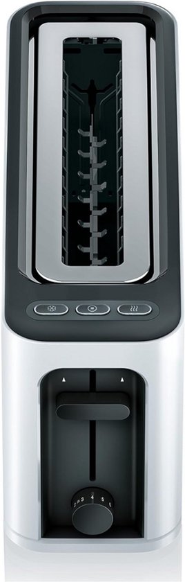 Foto: Broodrooster lange sleuf broodrooster toaster extra lange sleuven longslot warmteniveaus rvs voor heerlijke boterhammen ontdooi en opwarmfunctie incl kruimellade kruimelplaat kruimelopvang warmte isolerende behuizing