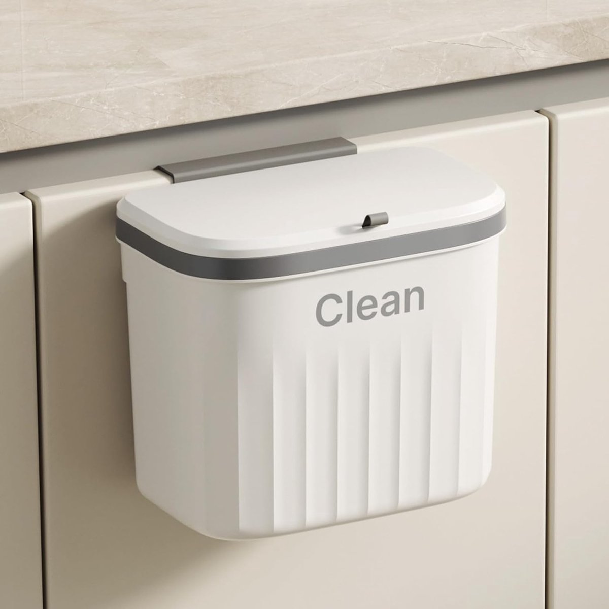 Wandgemonteerde Afvalbak 8,5L - Compostbak voor Keuken, Badkamer en Kantoor