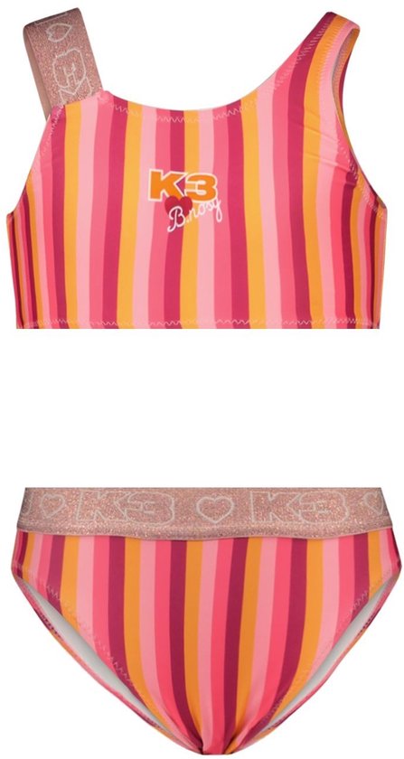 B.Nosy - B.Nosy x K3 bikini Wixie - Seastar Stripes - Maat 146-152