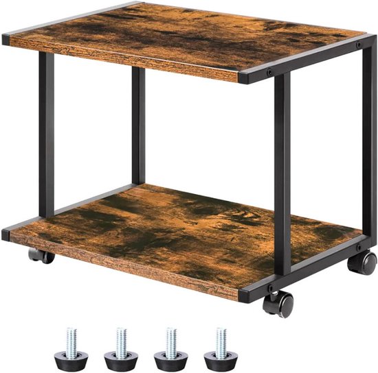 Huhote 3-laags printerstandaard, printtafel met wieltjes, metalen printerwagen, printerrek voor kantoor, thuis, school en werkkamer, printerkast voor fax, kopieerapparaat, scanner (puur zwart Huhote 3-laags printerstandaard, printtafel met wieltjes, metalen printerwagen, printerrek voor kantoor, thuis, school en werkkamer, printerkast voor fax, kopieerapparaat, scanner (puur zwart