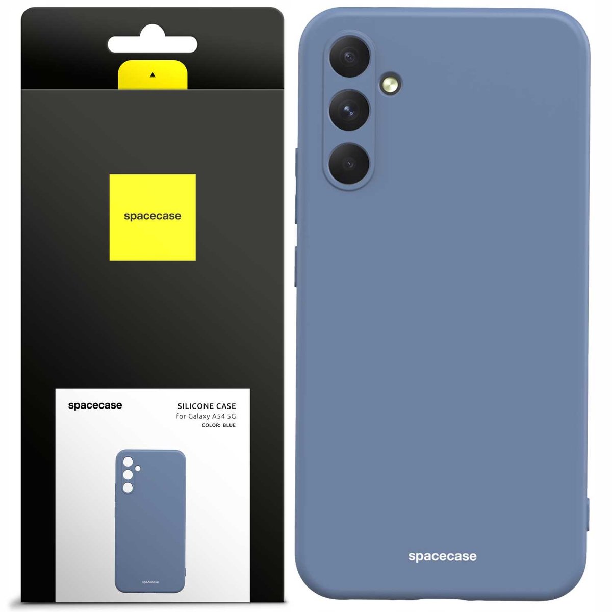 Spacecase Siliconen Hoesje Galaxy A54 5G Blauwe Cover