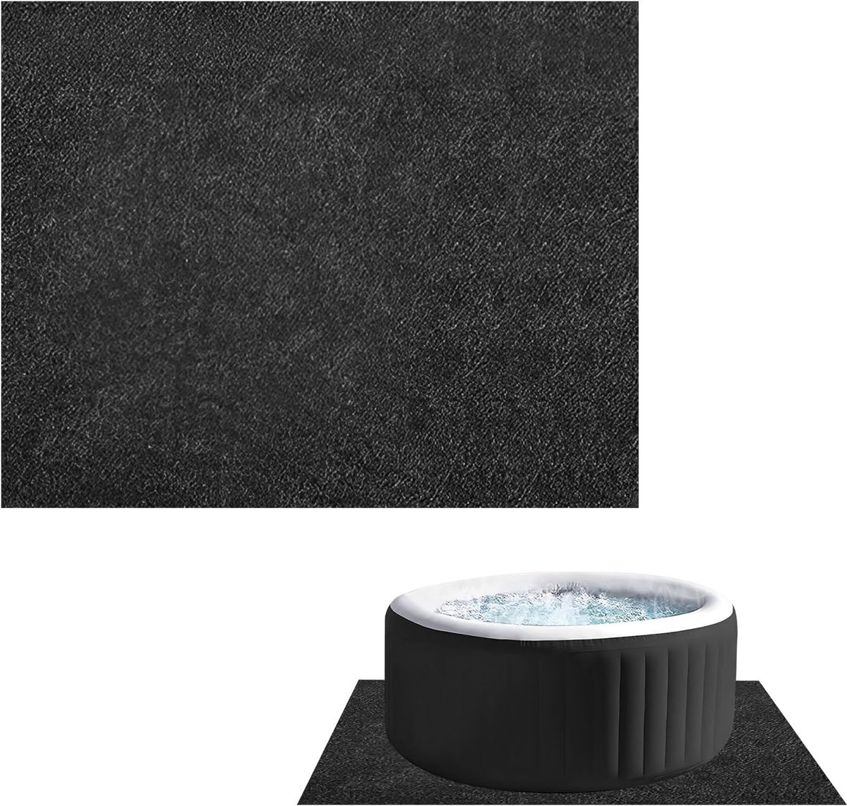 Antislip Waterdichte Bubbelbadmat - Herbruikbare Vloermat voor Zwembad - Wasbare Bescherming voor Vloer - 231 x 201 cm