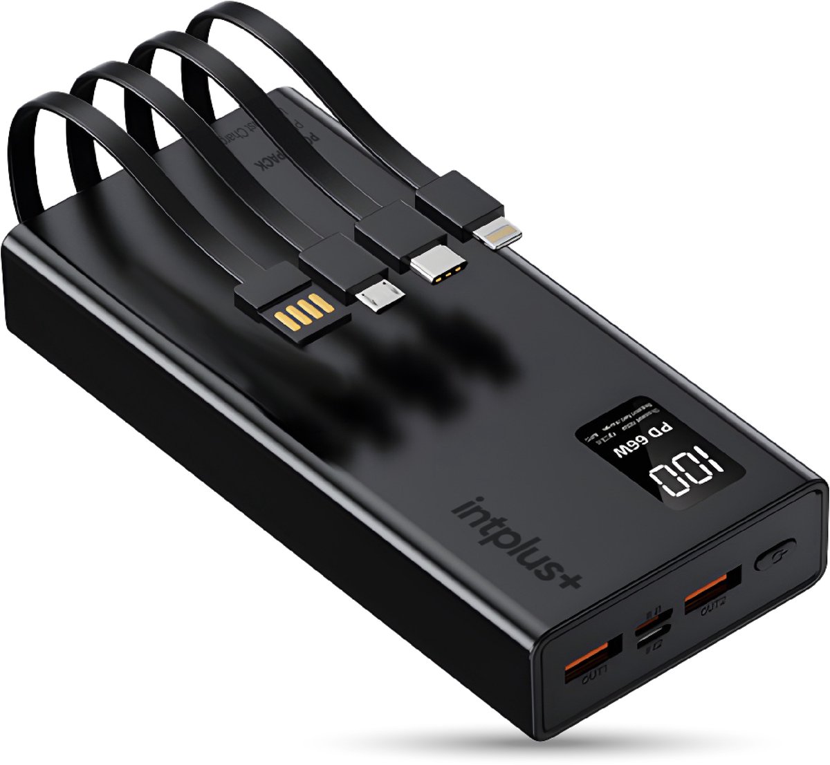intplus+ Power Pack Powerbank 66W - 20.000 mAh - Snellader - intplus+ - €26,95