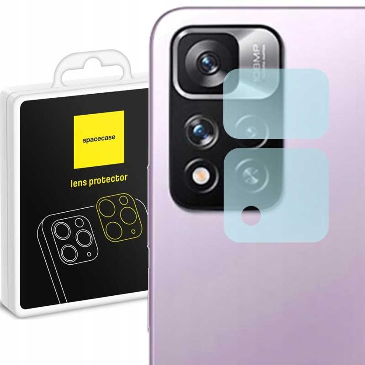 Spacecase Gehard Glas Voor Xiaomi Redmi Note 11 Pro 5G Camera Telefoon