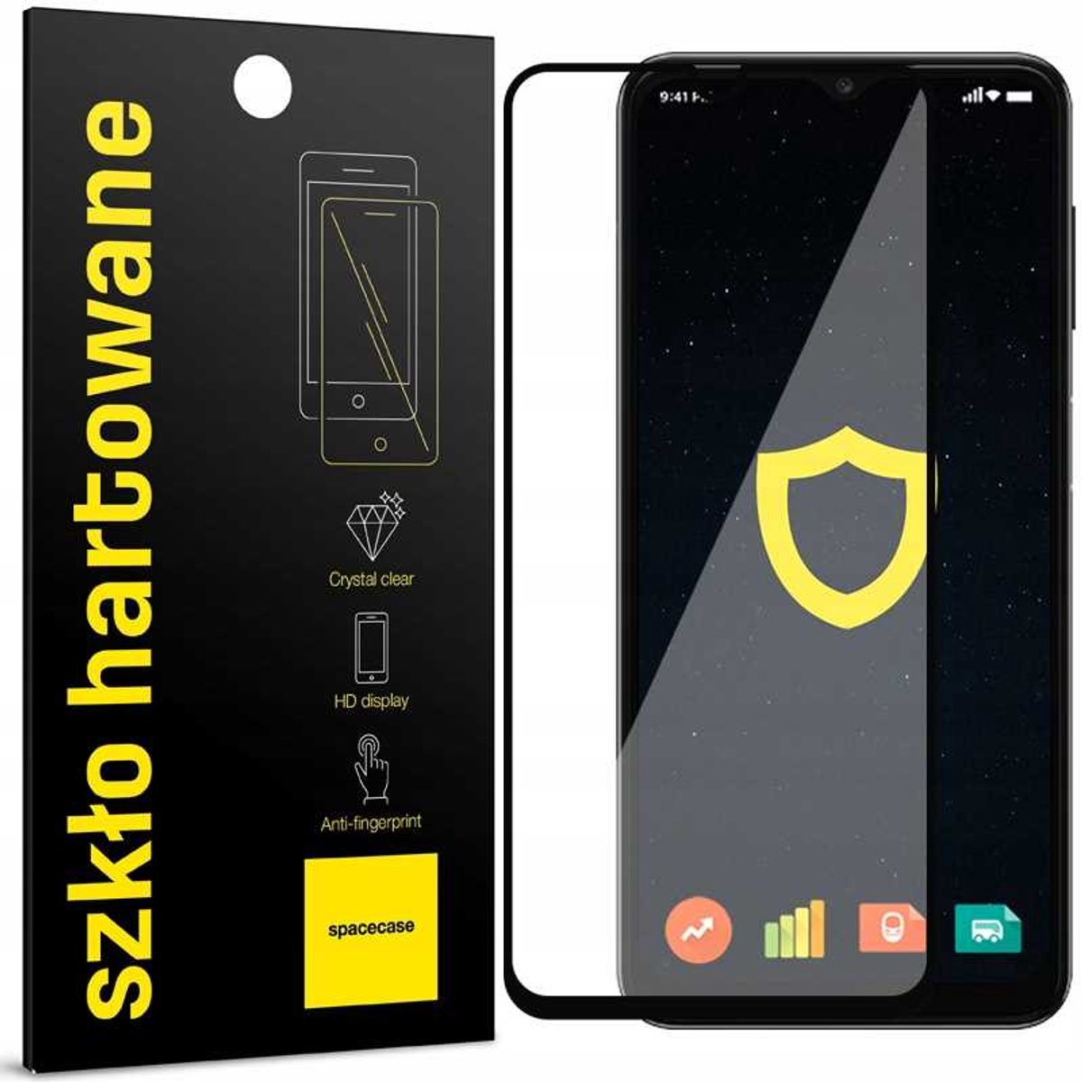 Spacecase 5D Gehard Glas Voor Samsung Galaxy A05S Voorscherm