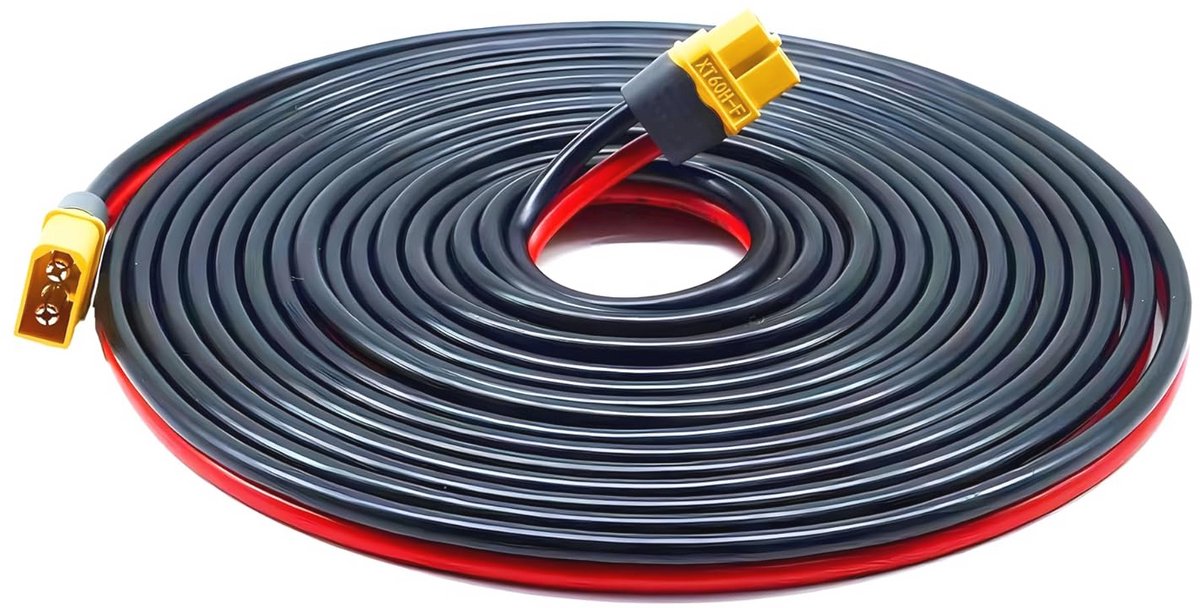 XT60 Kabelverlenging 5 m - Ideaal voor Zonne-energie en Accupacks