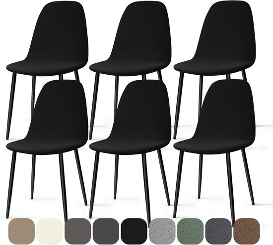Effen Kleur XL-maat Stoelbeschermer voor Eetkamerstoelen
