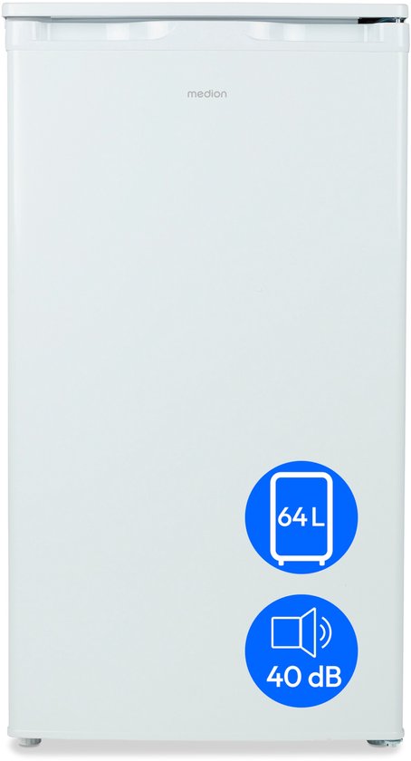MEDION Diepvriezer (64 liter, 85 cm hoog, 3 transparante lades, verwisselbaar deurscharnier, MD37688)