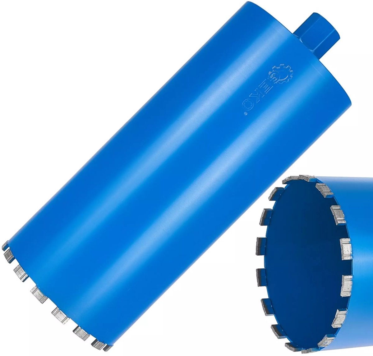 GEKO Diamantboor 182 mm - Voor nat en droog gebruik - 450 mm werkdiepte - 16 segmenten