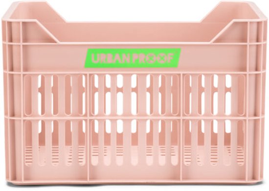 Urban Proof fietskrat 15L pastel pink Recycled 30x22x19cm van Urban Proof — afbeelding 2