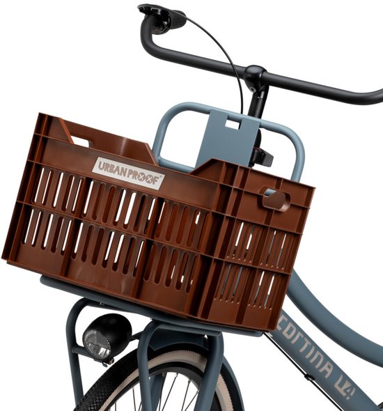 Urban Proof fietskrat 30L deep brown Recycled 40x30x25cm van Urban Proof — afbeelding 3