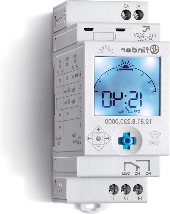 ASTRO-timer met astro programma - 1 kanaal - NFC Grijs - Timer ...