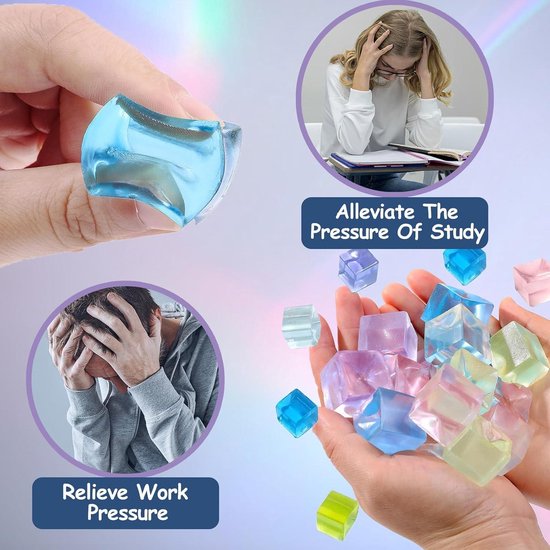 4Stück Stressball für Kinder Erwachsene, Fidget Cube Anti Stress Bälle, Squishies Antistressball, Sensorisches Spielzeug, Geburtstag Mitgebsel für Angst abbauen und Beruhigung