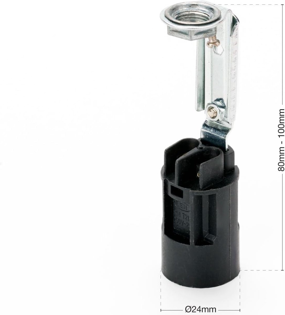 Kaarsenhulzen Ø 24 mm - Verstelbare lengte - 5 stuks - E14-fitting